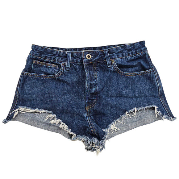 Free People Pants - Free People Shorts Womens Size 30 Cut Off Jean Booty Shorts Denim Button Fly